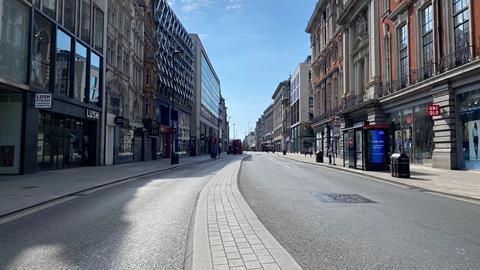 empty oxford street london
