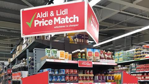 Asda Aldi Lidl price match