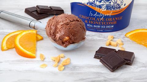 Mackies Chocolate Orange Honeycomb ice cream