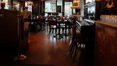 empty pub restaurant
