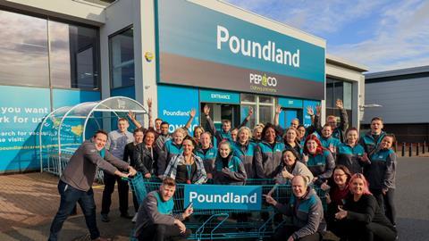 Poundland supersize trolley at Nottingham Riverside medium res