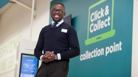 Asda click and collect staff