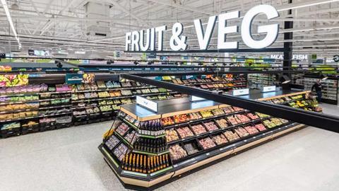 asda aisle fruit veg fresh