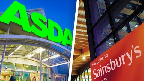 Asda Sainsbury's merger store composite
