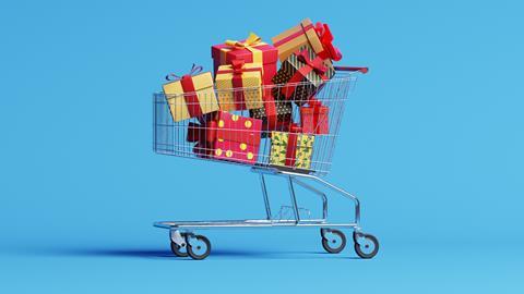 christmas shopping trolley (2)