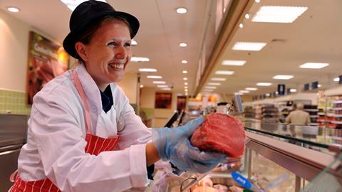 Tesco butcher meat counter staff