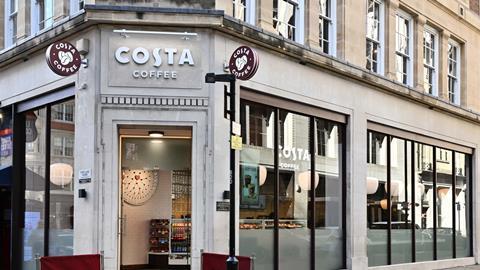 Costa Coffee - Great Portland Street Store exterior - 2100x1400
