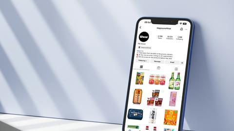 grocer instagram iphone phone mockup social media