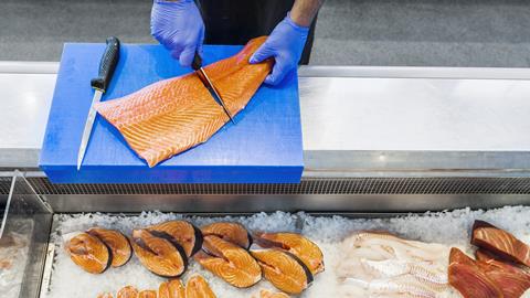salmon fish fishmonger