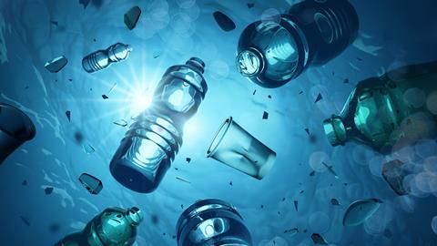 plastic pollution ocean bottles