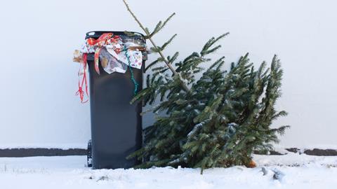 christmas rubbish epr packaging recycling bin waste
