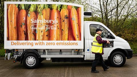 Sainsburys electric van