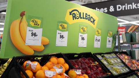 Asda Rollback 2025 3 promotion sign