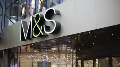 M&S marks and spencer store front shop supermarket