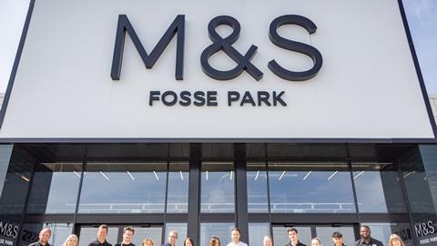 M&S marks and spencer store front fosse park