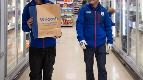tesco whoosh delivery store colleague