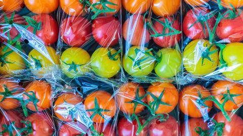 tomatoes vegetables plastic packaging