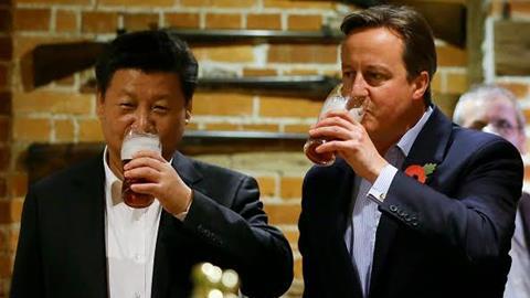 David Camerson and China’s President Xi Jinping 