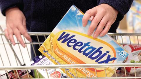 Weetabix in shopping basket