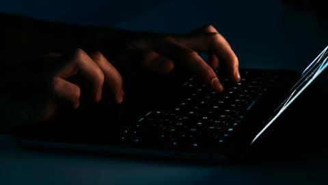 dark typing unsplash