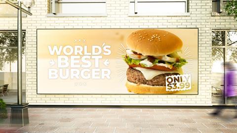 junk food billboard getty