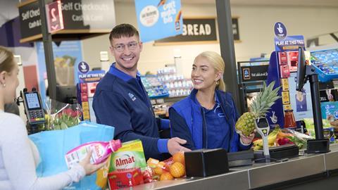 Aldi checkout staff