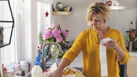 grocery shopping prices receipt money cost of living inflation
