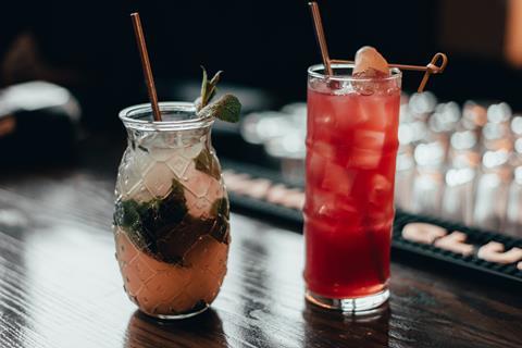 Fruity cocktails