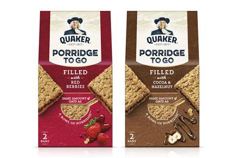 3. Quaker Porridge to Go Filled Bars