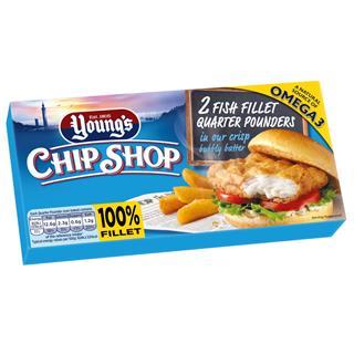 Chip Shop Fish Fillet Quarter Pounders