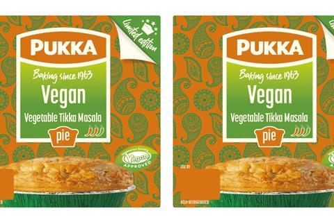Pukka vegan vegetable masala pie
