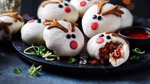 M&S Reindeer Steamed Buns