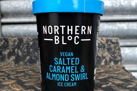 northern bloc Vegan salted caramel and almond swirl