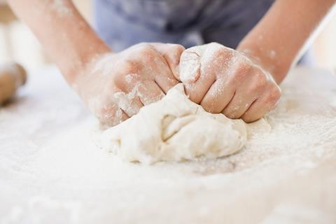 Home baking bread dough flour