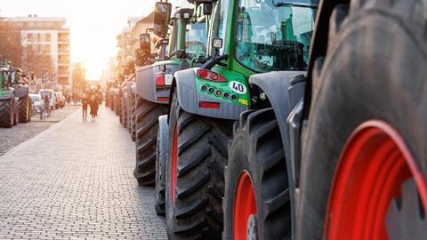 tractor protest farming politics