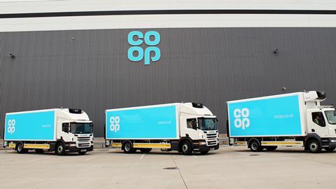 Co-op lorries lorry wholesale supply dc