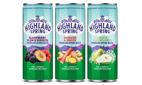 1. Highland Spring Flavoured Sparkling