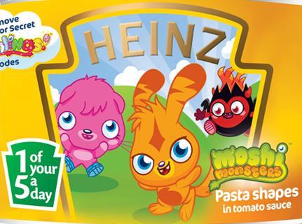 Moshi Monsters with Heinz canned pasta