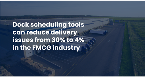 Dock scheduling tools reduce delivery issues from 30% to 4% in the FMCG industry