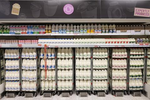 Sainsburys milk aisle