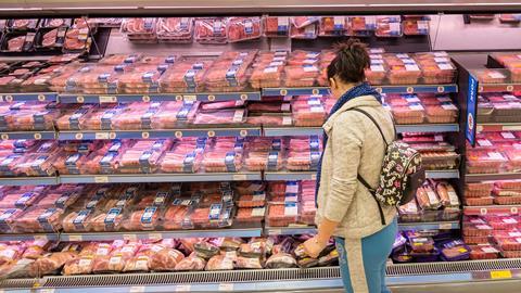 Morrisons fresh meat aisle