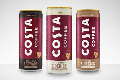 Costa Coffee RTD cans