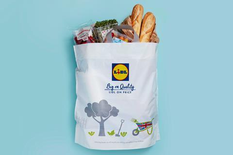 Lidl 9p plastic bag