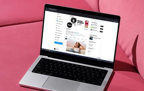 social media twitter thegrocer mockup