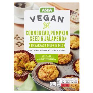 Asda Vegan Cornbread, Pumpkin Seed & Jalapeño Breakfast Muffin Mix