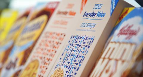 tesco everyday value cereal