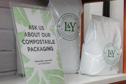 Lincoln & York compostable coffee packaging