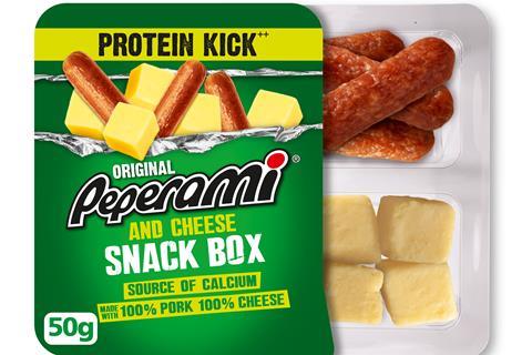 6. Peperami cheese snack box