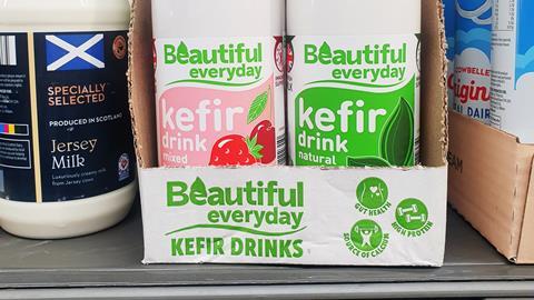aldi beautiful kefir drink
