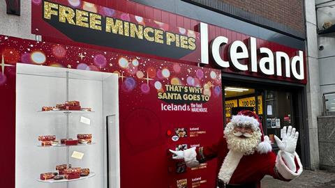 Iceland mince pie vending machine